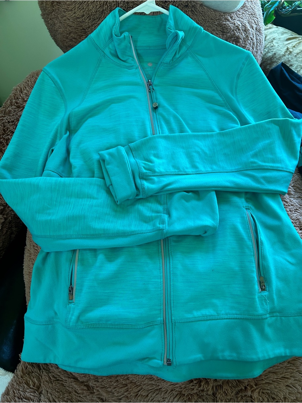 Tangerine Teal Full-Zip Bomber Jacket with Pants